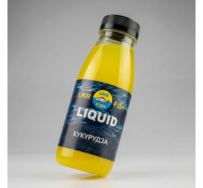 Ліквід Liquid Кукурудза рідка добавка UKR FISH 300 мл, на прикорм для залучення риби в місце корму