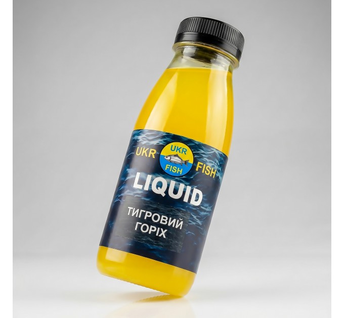 Ліквід Liquid Тигровий Горіх 300 мл UKR FISH, рідка добавка в прикорм для приманювання риби в місце корму
