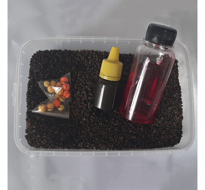 Прикорм для риби Метод МІКС ПОЛУНИЦЯ 3 в 1  UKR FISH + ПОДАРУНОК FLURO DIP, для ловлі карпа амура карася