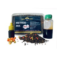 Прикорм для риби Метод МІКС "Горох кукурудза" на фідер та флет-метод 4 в 1 UKR FISH підгодовування на коропа, амура