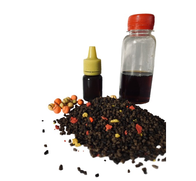 Прикорм для риби Метод МІКС "Криль" на фідер та флет-метод 4 в 1 UKR FISH підгодовування на коропа, амура