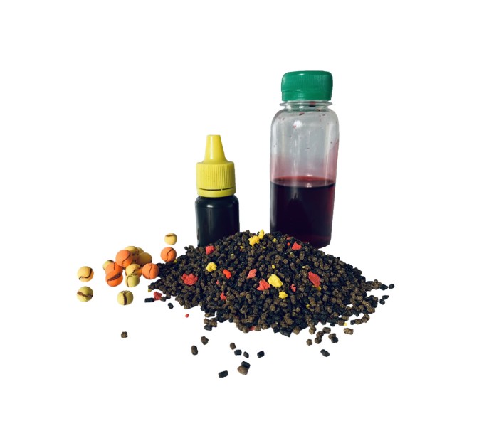 Прикорм для риби Метод МІКС "Криль полуниця" на фідер та флет-метод 4 в 1 UKR FISH підгодовування на коропа, амура