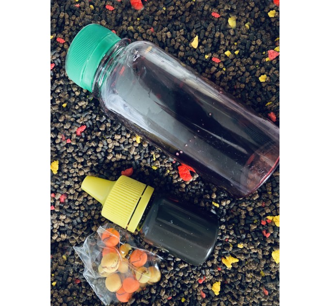 Прикорм для риби Метод МІКС "Криль полуниця" на фідер та флет-метод 4 в 1 UKR FISH підгодовування на коропа, амура