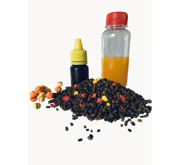 Прикорм для риби Метод МІКС "Кукурудза тигровий горіх" на фідер та флет-метод 4 в 1 UKR FISH підгодовування на коропа