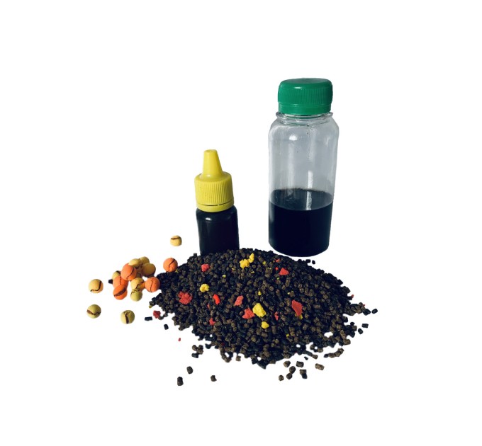 Прикорм для риби Метод МІКС "Лосось халібут" на фідер та флет-метод 4 в 1 UKR FISH підгодовування на коропа