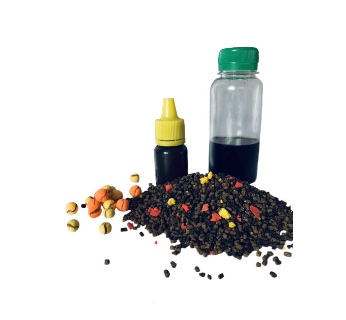 Прикорм для риби Метод МІКС "Лосось халібут" на фідер та флет-метод 4 в 1 UKR FISH підгодовування на коропа