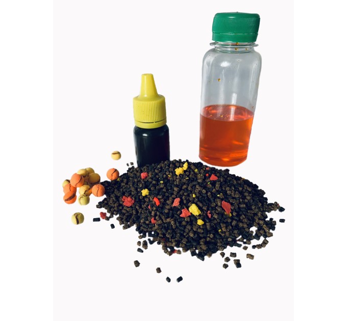 Прикорм для риби Метод МІКС "Слива ананас" на фідер та флет-метод 4 в 1 UKR FISH підгодовування на коропа