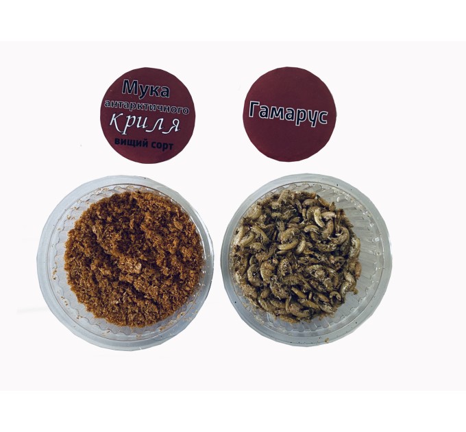 Прикорм для риби STICK METHOD MIX "КРІЛЬ ПОЛУНИЦЯ" 5 в 1 з Гамарусом та Мука Криля UKR FISH 450 г