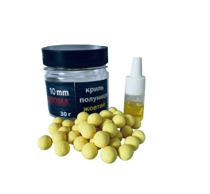 Pop up бойл AROMA Насадка для плавання 30 г UKR FISH "Кукурудза тигровий горіх" 10 мм для лову для флет-фідера