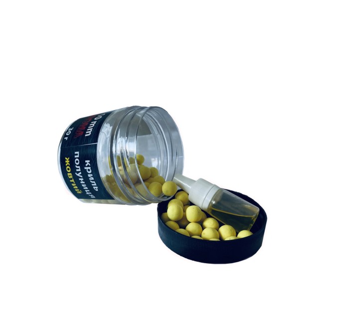 Pop up бойл AROMA Насадка для плавання 30 г UKR FISH "Криль полуниця" 10 мм для лову для флет-фідера